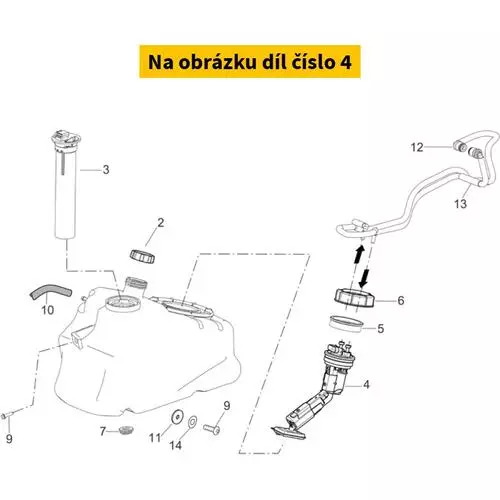 Fuel pump PIAGGIO Beverly 250i 4T E3 '06-'08 639685