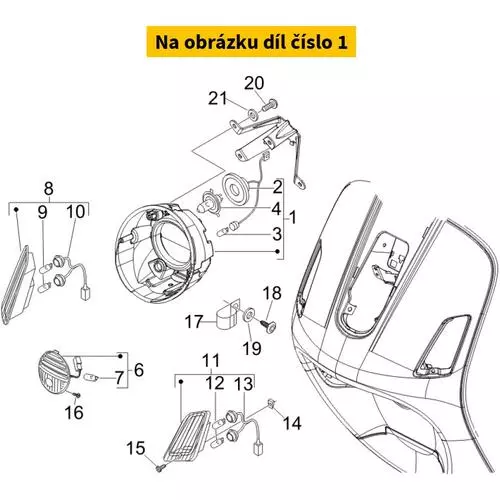 Complete Headlamp (UK) 640330