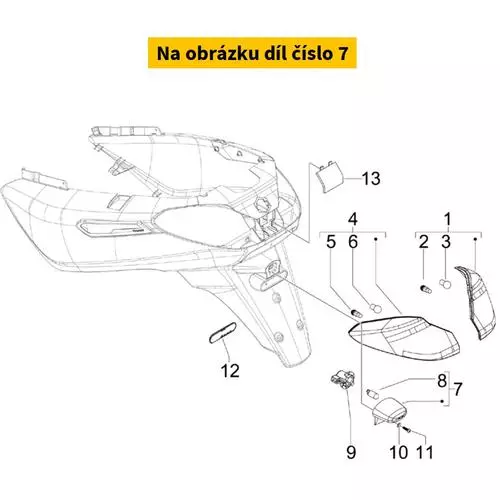 Complete Licence Plate Lamp 640595