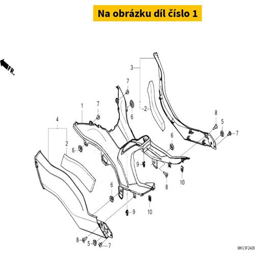 COVER, CENTER LOWER 64171MKVD00