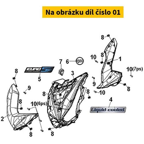 R Fr. Cover (Gy-7547ul) 64301-ZJA-000-AQ