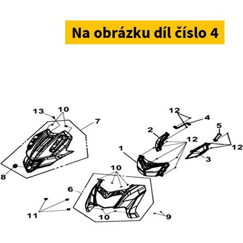 R. Fr. Cover Brkt 64308-L9M-000