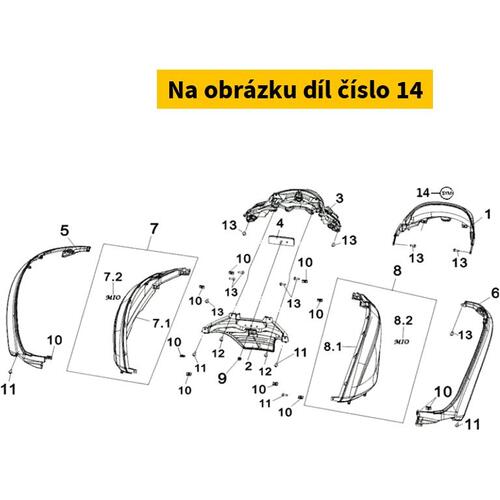 SYM LOGO BASE ASSY ( BK-001U ) 6430B-FSA-000