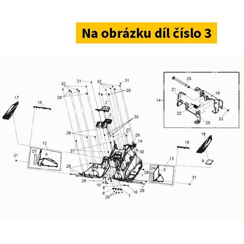 FLOOR LID STIFFENER (BK-001U) 64312-LM1-000