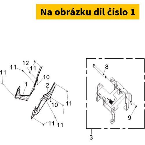 R. Floor Side Cover (S-011U) 64315-LM1-000-OK