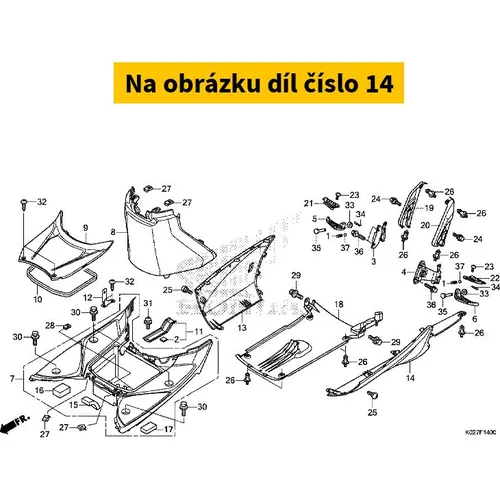 COVER, L. FLOOR *NHB29M* 64322K01900ZG