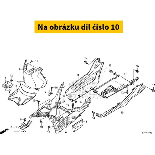 Cover, l. floor side *r36 64322K77V00ZK