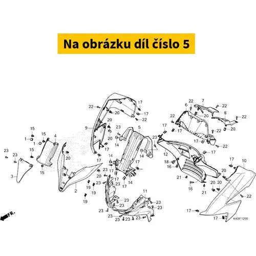 PANEL, FR. METER *NH1* 64336K1BT00ZA