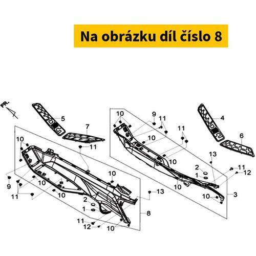 Left Floor Panel Assy Black (Bk-001u) 6433A-L4A-000