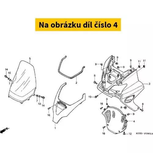 COVER, FR. LOWER *NH1 * 64351KPB000ZG