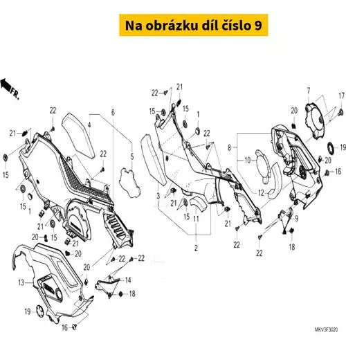 COVER, R. PIVOT LOWER 64631MKVD00