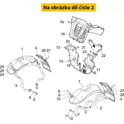 Tube For Left Fender With Ip 649257