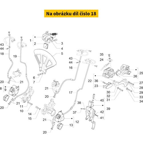 Brake Hose Right (Link-Shock Absorb. Cal 650454