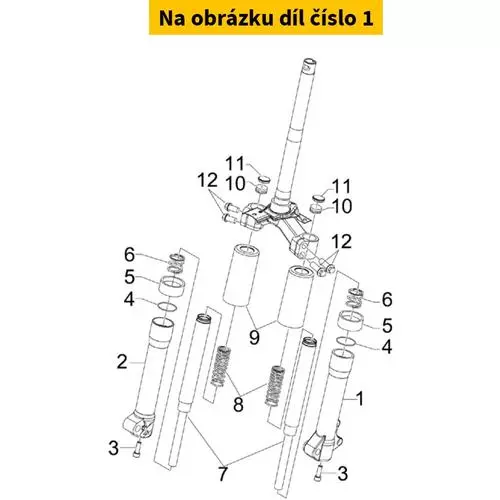 Left Outer Tube(Spare Parts) 650927