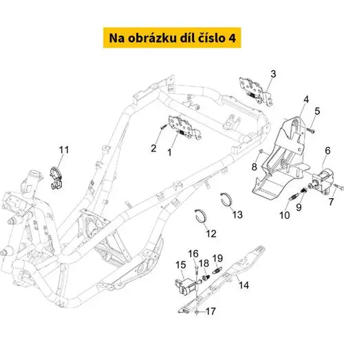 Actuator Fixing Plate With I.P. 652622