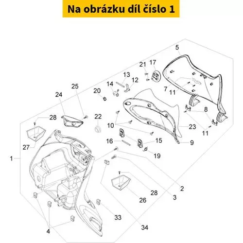 Glovebox Compartment Sky Blue 424 65293900AF