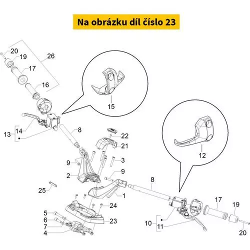 Lower Frame Handlebars 65316960BM