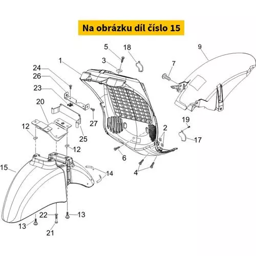 Front Fender Graphite Black 79/A 65358800ND