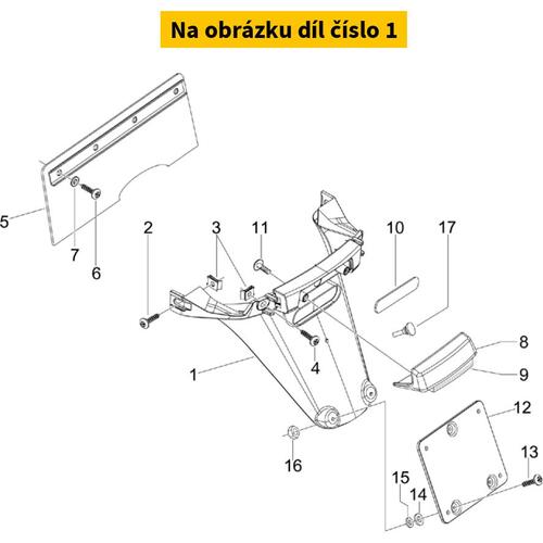 Rear Fender White 544 65426100BR