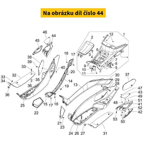 High Right Passenger Footbord 654362000C