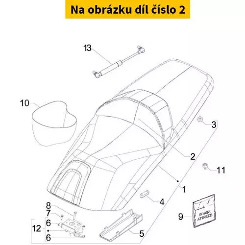 Back Board Saddle 654719