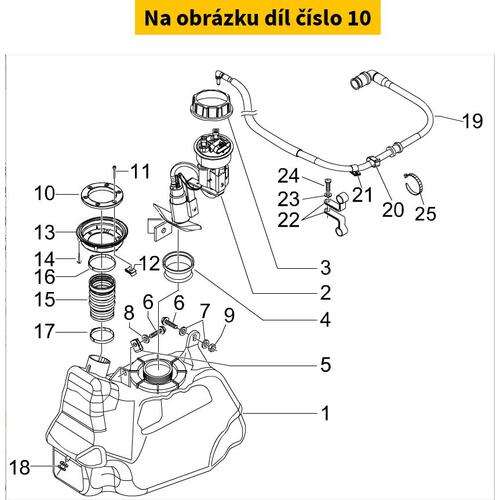 Tank Cap Nut 655357