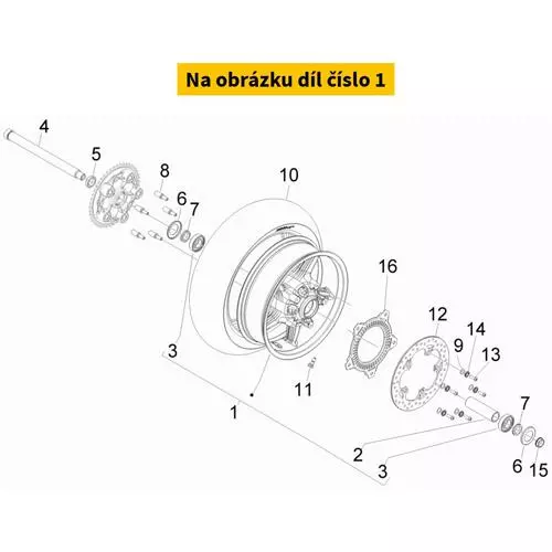 Rear Wheel With  Bearings 667994