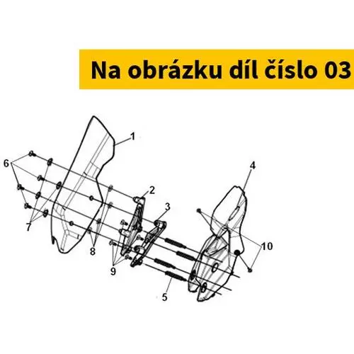 Lh. Wind Screen Stay 67102-ZHA-000