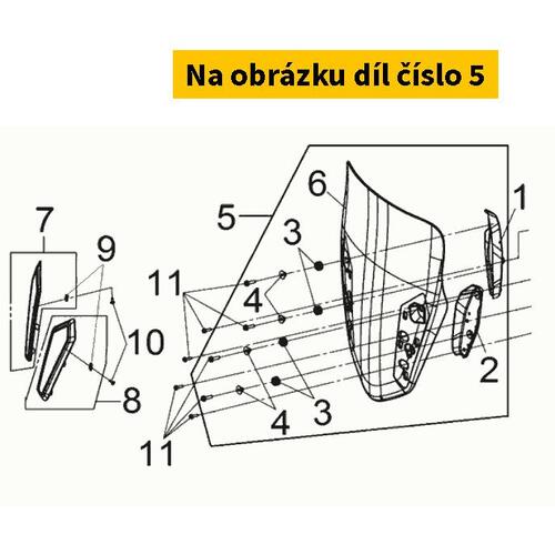 Wind Screen Set. 6710A-L9M-000