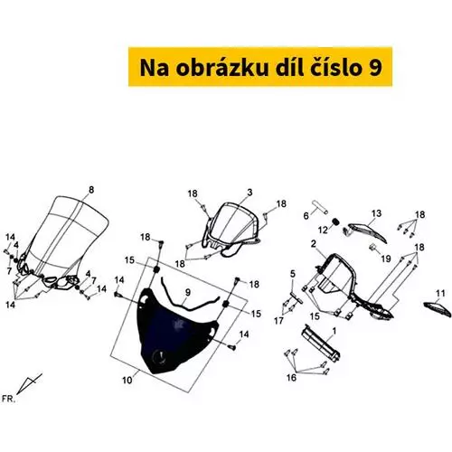 Wind Screen Garnish Rubber Seal 67111-HWA-000