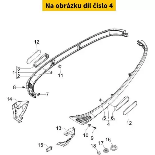 Motor Cover Left Mizar Orange 938A 67232500AI