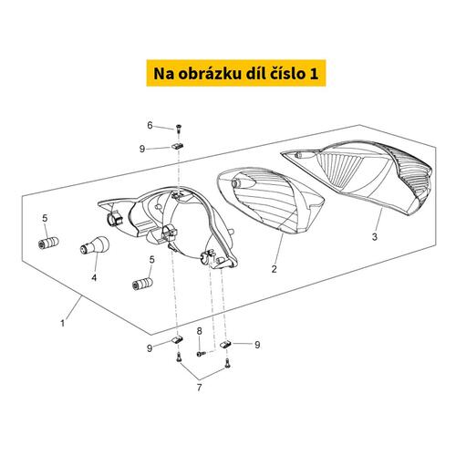 Compl. Tail  Lamp 672593