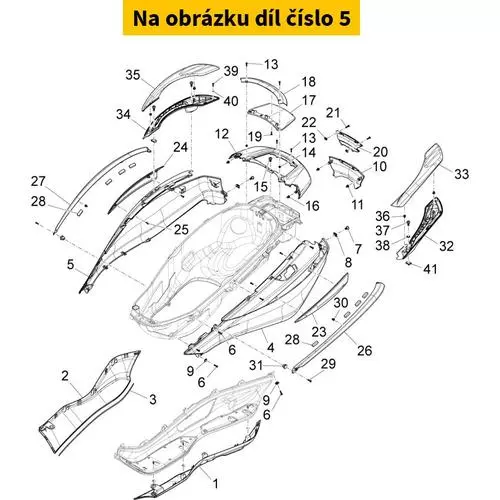 Motor Cover Right Mat Zwart 93/B 67345660NO