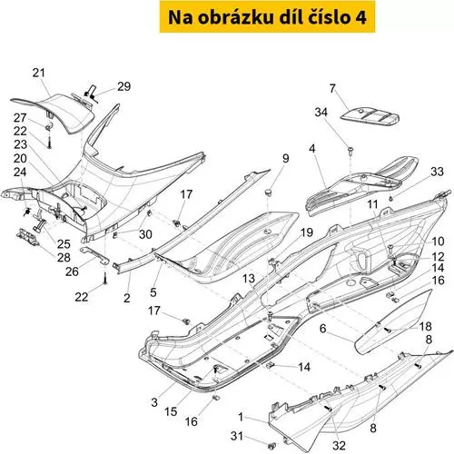 Passenger Right Footrest 67500300H7