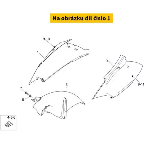 Rh Rear Fairin 67701400XH2