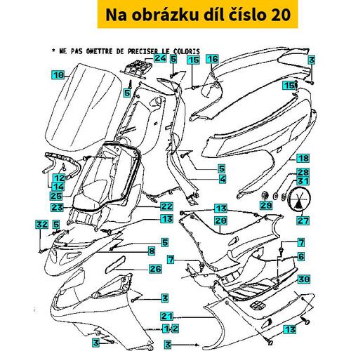 Rh Floor Board (Painted) 731048JF