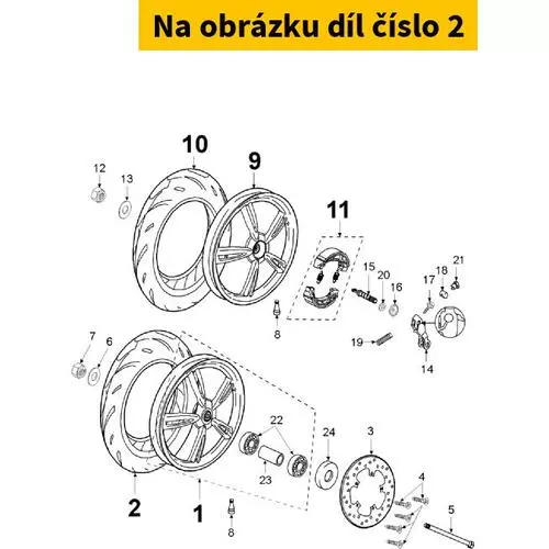 Tire 80/80-16 741434