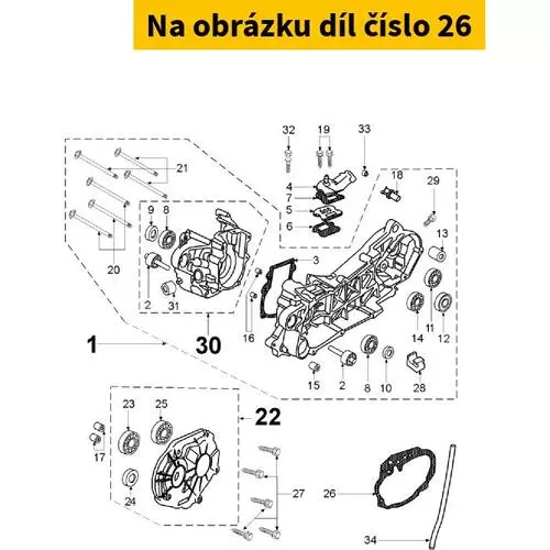 Crankcase Gasket 744086