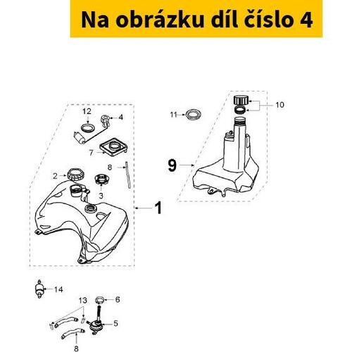 Fuel gauge unit PEUGEOT Vivacity 1-2 50-100 1998-2007 746722