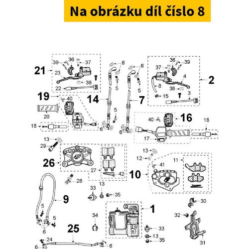 Intermediary Rear Hydraulic Pipe 748689