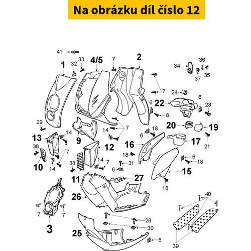 Radiatordeksel Links Zwart 768008N