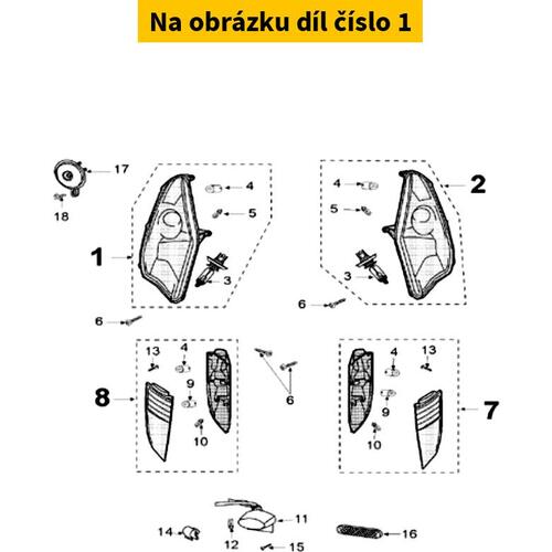 Headlight Lens Front Right 769253