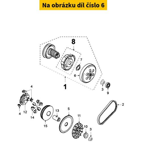 Clutch bell PEUGEOT Satelis 125 4T 2006-2011 Ø134 769633