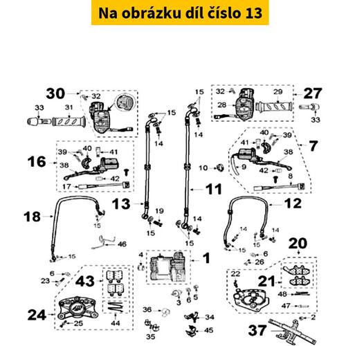 Lh. Hydraulic Hose Set Modulator Abs 770572