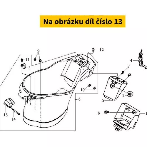 Helmet Hook Brkt. 77107-E69-000