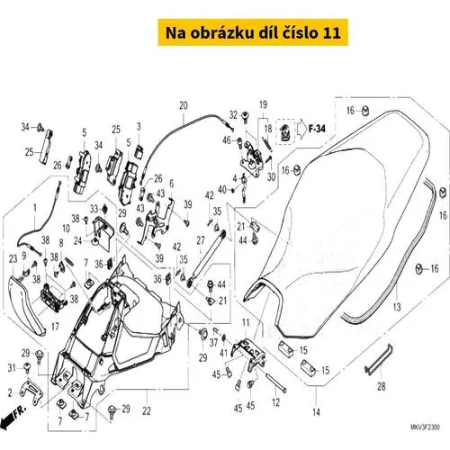 HINGE, SEAT 77111MKTD00