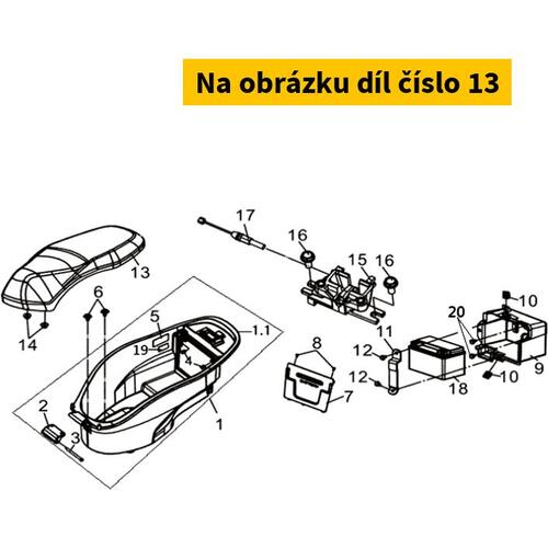 DOUBLE SEAT COMP.(TYPE 2) 77200-FSG-000-T2