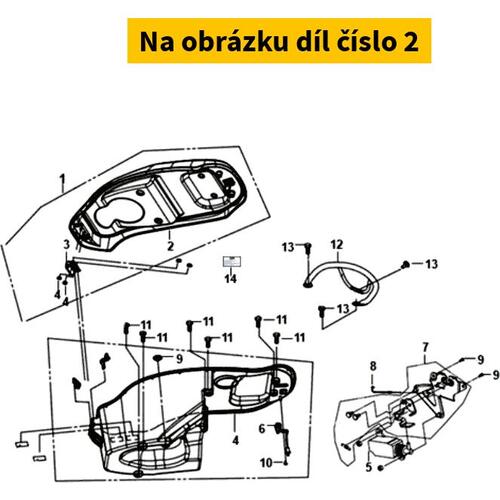 Double seat COMP(E006/089) 7720A-XFJ-000-T1