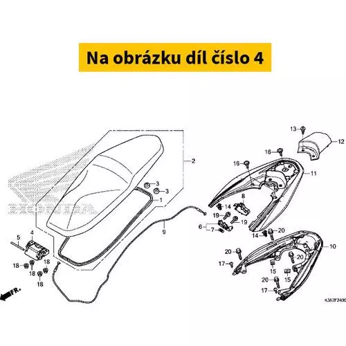 HINGE, SEAT 77211K35V00