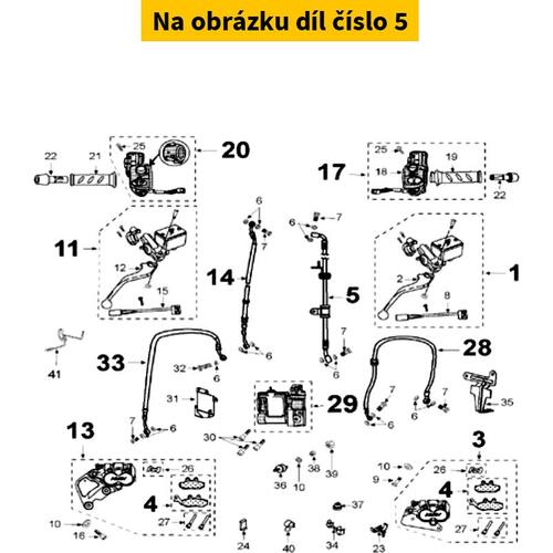 Rh Hydraulic Hose Set Modulator Abs 772125